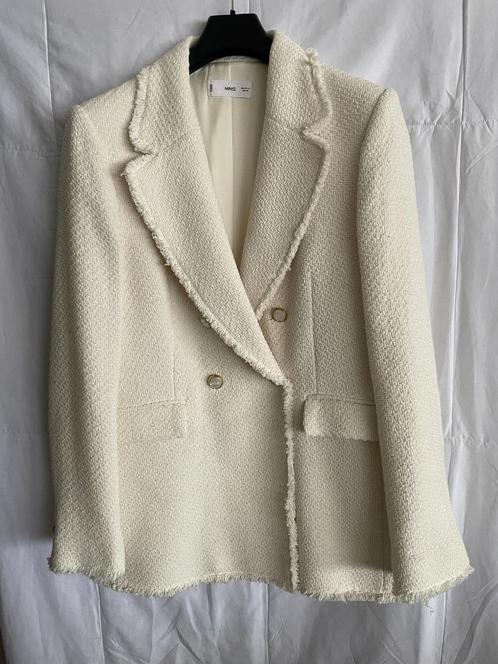 Damesblazer MNG - Mt XL, Kleding | Dames, Jasjes, Kostuums en Pakken, Nieuw, Jasje, Maat 46/48 (XL) of groter, Beige, Ophalen of Verzenden