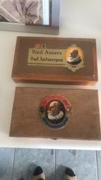 Sigarendoos oud Antwerpen, Verzamelen, Rookartikelen, Aanstekers en Luciferdoosjes, Ophalen of Verzenden, Zo goed als nieuw