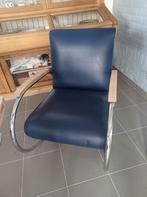 2 tubax fauteuils, Minder dan 75 cm, Modernisme jaren '30, Gebruikt, Leer