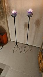 Lot de 2 Bougeoirs Hysteria ' 80, Maison & Meubles, 75 cm ou plus, Enlèvement, Utilisé, Métal