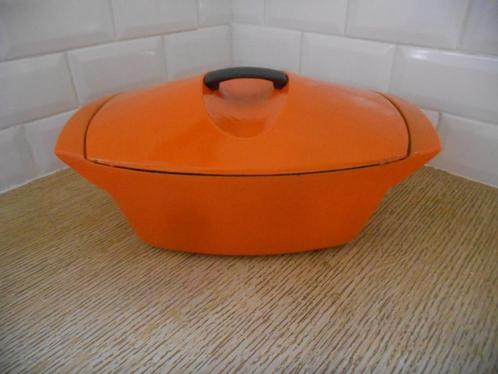Le creuset de gietijzeren braadpan 'la coquelle' R. Loewy -, Huis en Inrichting, Keuken | Potten en Pannen, Gietijzer, Ophalen of Verzenden