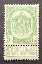 België: OBP 83a ** Wapenschild 1907., Frankeerzegel, Ophalen of Verzenden, Zonder stempel, Postfris
