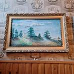 Schilderij "landschap" in mooie kader, Antiek en Kunst, Kunst | Schilderijen | Klassiek, Ophalen