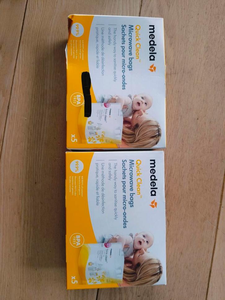 2 verpakkingen Snel te reinigen magnetronzakken voor sterili, Kinderen en Baby's, Babyvoeding en Toebehoren, Ophalen
