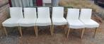 6 Witte stoelen, Huis en Inrichting, Stoelen, Ophalen, Gebruikt, Wit, Vijf, Zes of meer stoelen