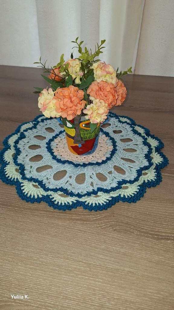 Handgemaakte gehaakte placemat, Maison & Meubles, Maison & Meubles | Autre, Enlèvement ou Envoi