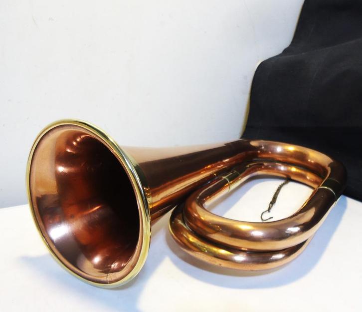 Trompet klaroen Hoorn rood & geel koper✨🎵😍🔊💎🤗🎁👌, Muziek en Instrumenten, Blaasinstrumenten | Trompetten, Gebruikt, Overige typen