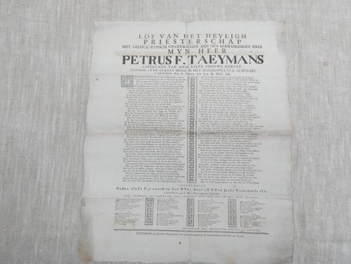 18de eeuws document i.v.m. het "priesterschap", Antiek en Kunst, Antiek | Religieuze voorwerpen, Verzenden