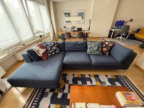 Canapé 3 places - Bleu - Made com, Huis en Inrichting, Zetels | Zetels, Zo goed als nieuw, Hoekbank, Driepersoons, 200 tot 250 cm