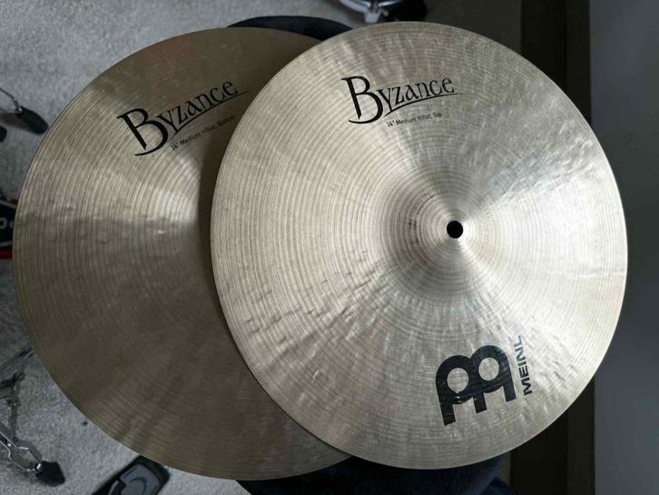 Meinl 14" Byzance Hi-Hat Medium, Muziek en Instrumenten, Drumstellen en Slagwerk, Zo goed als nieuw, Overige merken, Ophalen of Verzenden