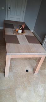 Massief eiken eet/keukentafel, Huis en Inrichting, Tafels | Salontafels, Ophalen, Gebruikt
