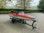 Speedboot 40pk ‘Marina’ inclusief aanhangwagen, Watersport en Boten, Speedboten, Minder dan 70 pk, Buitenboordmotor, Polyester