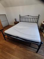 Bedframe met lattenbodem 160x200, Huis en Inrichting, Ophalen, Gebruikt, Zwart