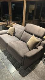 Elektrische dubbele relaxzetel, stof grijs, Huis en Inrichting, Zetels | Zetels, Ophalen, Zo goed als nieuw