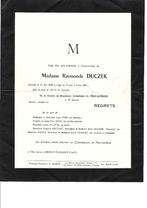 Faire part de décès, Ophalen of Verzenden