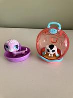Littlest per shop teckel en kleine hond beide in mandje, Verzamelen, Poppetjes en Figuurtjes, Ophalen of Verzenden