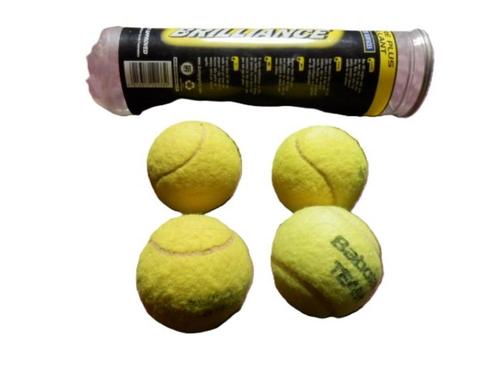 (8) -boite de 4 balles de tennis, Sport en Fitness, Tennis, Zo goed als nieuw, Ballen, Overige merken, Ophalen of Verzenden