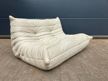 100% authentieke Ligne Roset Togo 1x 2zit in Beige leder beschikbaar voor biedingen