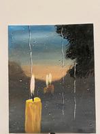 Tableau acrylique – Ambiance cosy (fait main), Antiek en Kunst, Kunst | Schilderijen | Abstract, Ophalen of Verzenden