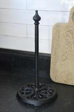 Keukenrolhouder staand Zwart gietijzer - LANDELIJK, Minder dan 50 cm, Zwart, Nieuw, Ophalen of Verzenden