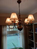 5- armige landelijke luchter brons, Huis en Inrichting, Lampen | Hanglampen, Ophalen, Zo goed als nieuw, Metaal, Landelijk