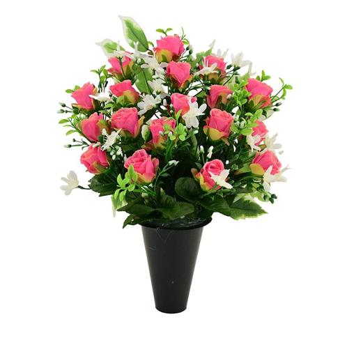 Kunstbloemstuk binnenvaas rozen ficustak vulling, Huis en Inrichting, Woonaccessoires | Kunstplanten en Kunstbloemen, Nieuw, Binnen