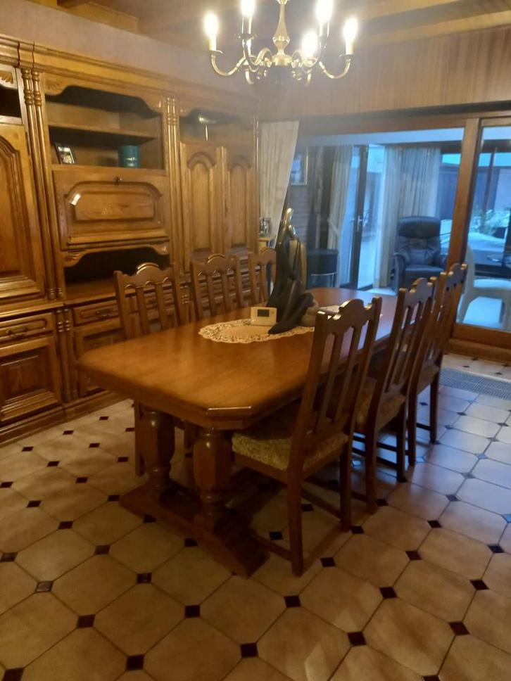 Complete eetplaats zeer goede staat, Antiek en Kunst, Antiek | Meubels | Tafels, Ophalen