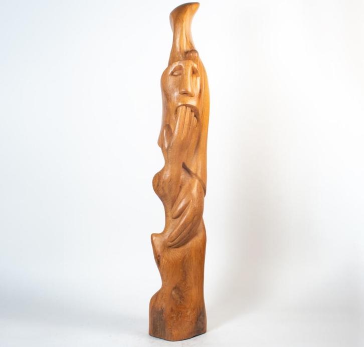 Collectie eiken beeldhouwwerken (200+ stuks), Antiek en Kunst, Kunst | Beelden en Houtsnijwerken, Ophalen