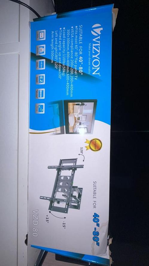 Promo 40€ Vizyon 40-80 Inch - Universele Tv Muurbeugel, Audio, Tv en Foto, Televisiebeugels, Nieuw, Ophalen of Verzenden