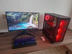 Volledige Gaming PC setup, Computers en Software, Desktop Pc's, Ophalen, AMD Ryzen 5, Zo goed als nieuw, Gaming