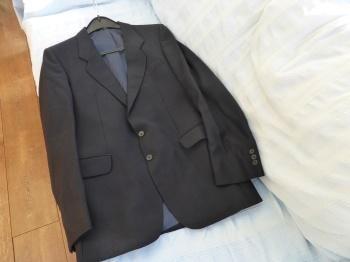 Kostuum. Maat 46 - 48. Donkerblauw. Zuiver scheerwol., Kleding | Heren, Kostuums en vesten, Zo goed als nieuw, Maat 46 (S) of kleiner