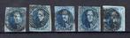 (B) 11 gestempeld 1861 - Langwerpig medaillon (5 stuks), Postzegels en Munten, Ophalen of Verzenden, Gestempeld, Gestempeld
