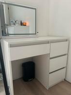 Bureau Wit Mat - Met 4 lades, Maison & Meubles, Bureaux, Enlèvement, Neuf, Bureau