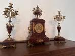 Horloge ancienne + chandeliers, Antiquités & Art, Enlèvement ou Envoi