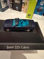 BMW 325i CABRIOLET E36 1/87 HERPA (BLEU MÉTALLISÉ), Hobby & Loisirs créatifs, Enlèvement ou Envoi, Comme neuf, Voiture, Autres marques