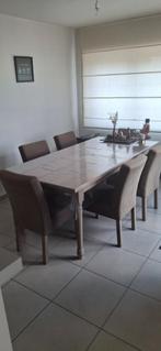 Eettafel + 6 stoelen, Huis en Inrichting, Ophalen, Zo goed als nieuw
