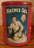 grande boîte en tôle  ancienne - Oscar Tausig hachis-sel, Collections, Utilisé, Enlèvement ou Envoi
