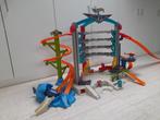 Hot wheels garage en kurkentrekker, Ophalen, Gebruikt, Racebaan, Hot Wheels