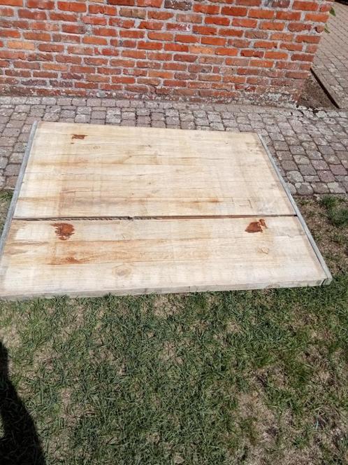 Eiken steenschot,eiken vloerplaat, Doe-het-zelf en Bouw, Vloerdelen en Plavuizen, Gebruikt, Hout, Ophalen