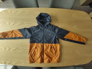 Quechua Wandelregenjas voor kinderen MH500 Grijs/Oker 14-15J beschikbaar voor biedingen