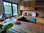 Volledige eiken keuken te koop in Hove, Huis en Inrichting, Ophalen, Gebruikt, U-keuken, Bruin
