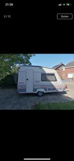 Perfect in orde caravan vrij van keuring mtm 750 kg, Caravans en Kamperen, Tot en met 2, Dwarsbed, Particulier, Schokbreker