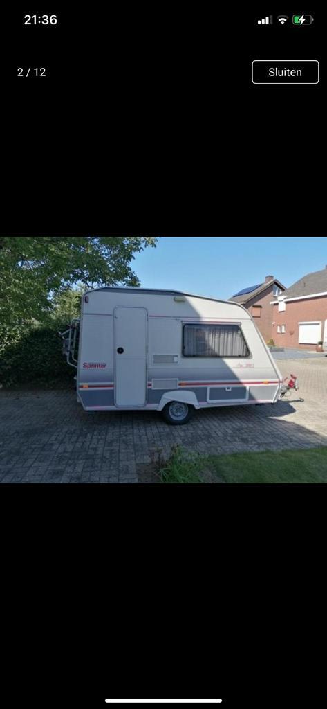 Perfect in orde caravan vrij van keuring mtm 750 kg, Caravans en Kamperen, Caravans, Particulier, tot en met 2, 500 - 750 kg, Rondzit
