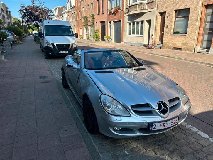 Mercedes slk 200 cabrio lpg/benzine, Auto's, Mercedes-Benz, Particulier, SLK, LPG, Euro 4, Cabriolet, 3 deurs, Automaat, Zilver of Grijs
