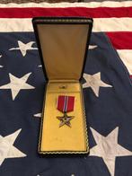 Etoile de Bronze Star Medal ww2, Collections, Objets militaires | Général, Armée de terre, Enlèvement ou Envoi, Ruban, Médaille ou Ailes