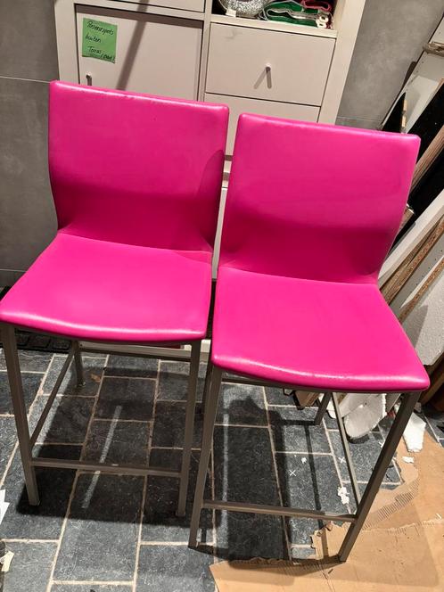 Twee barkrukken barstoelen voor 35€, Huis en Inrichting, Barkrukken, Gebruikt, Ophalen