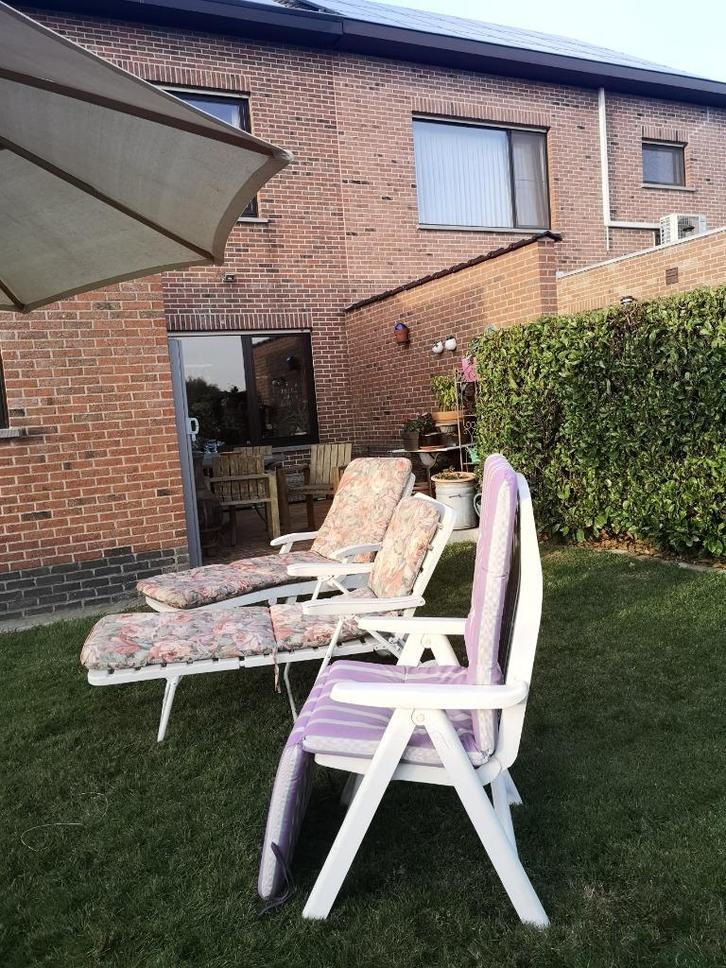 Kussens voor tuinligstoelen bloemmotief 20 € /stuk, Tuin en Terras, Tuinmeubel-accessoires, Ophalen of Verzenden