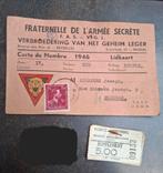 Document militaire Fraternelle de l' armée secrète Et ticket, Verzenden