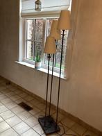 Staande lamp met 3 lampkapjes, Huis en Inrichting, Ophalen, Gebruikt, Metaal