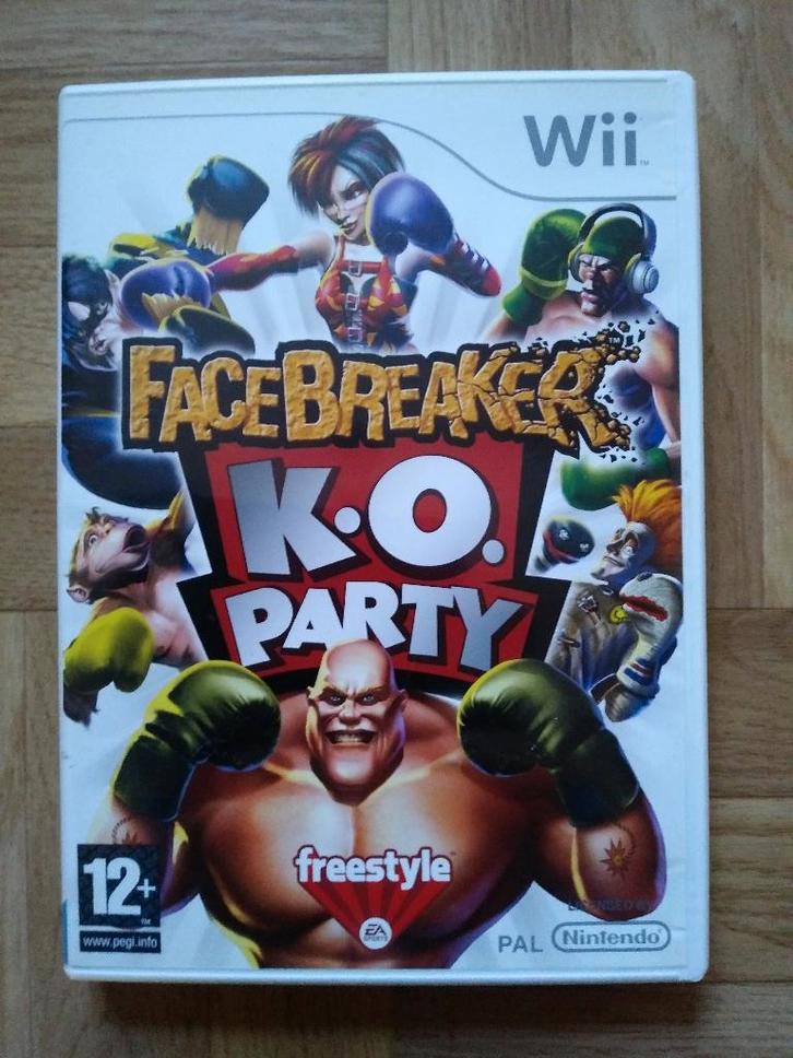 Face Breaker K.O. Party voor Wii of Wii U, Games en Spelcomputers, Games | Nintendo Wii, Zo goed als nieuw, Vechten, 2 spelers